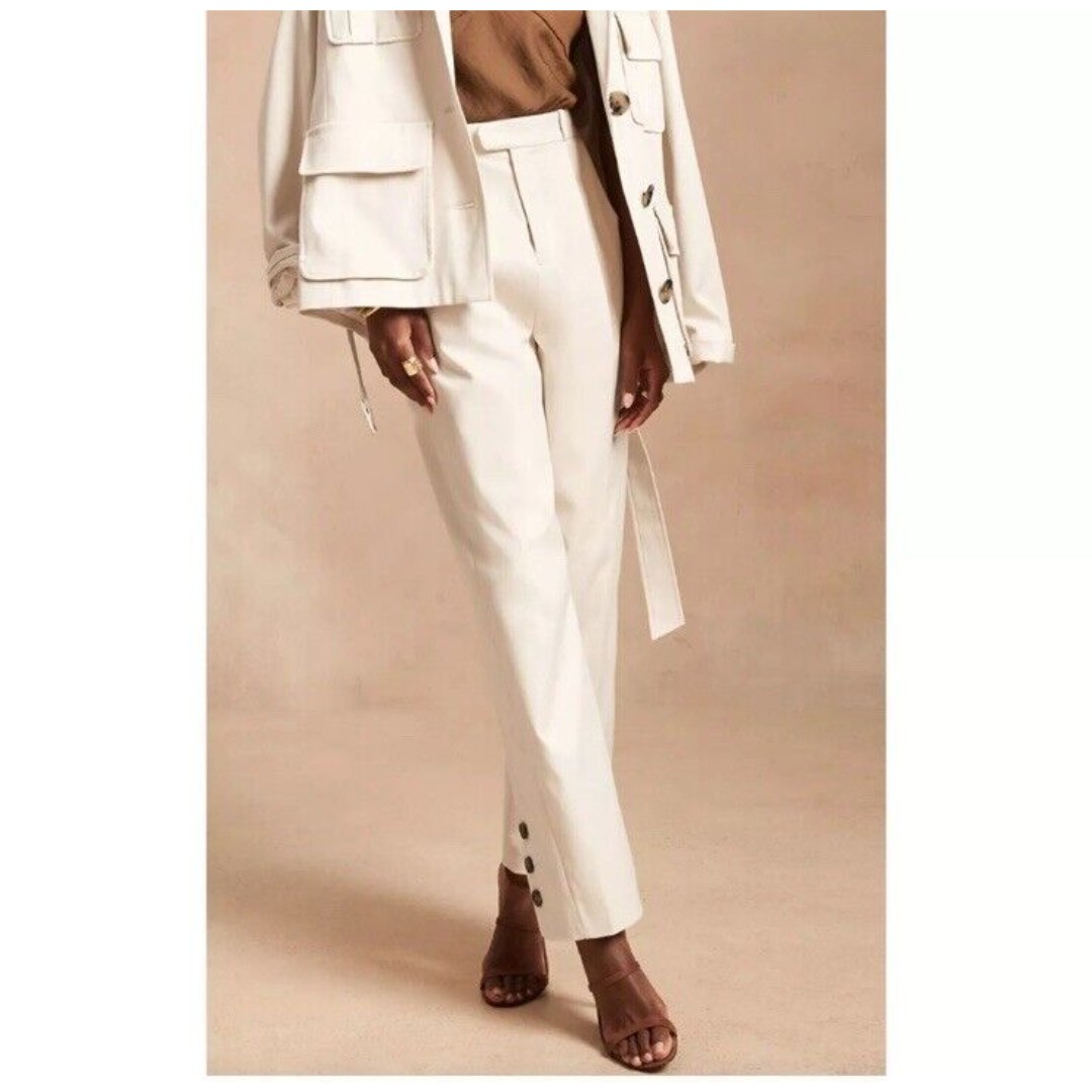 Banana Republic x Harbison 2021 Transition Safari Suit Pant Slacks Womens Size 4
