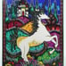 MARA ABBOUD UNICORN horse Fairy Tale Serigraph Lim Ed Hand signed 34 x 26