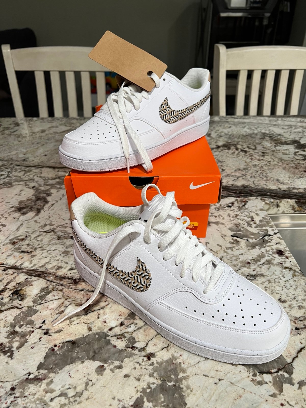 Nike X Next Nature Court Vision Low Sneakers Size 10 Athletic Shoes Womens