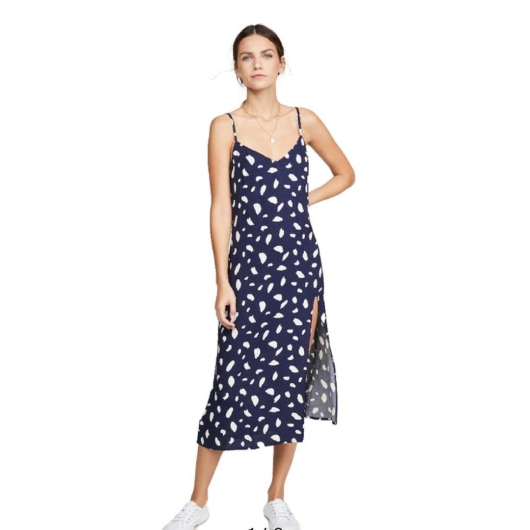 Reformation | Crimini Graphic-Pattern Crepe Midi Dress In Splatter Size 2