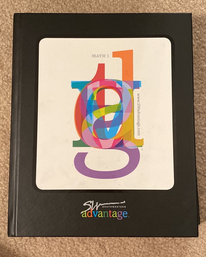 SouthWestern Advantage Math 1 Textbook