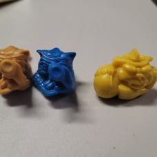Vintage 1990s Ideal Mini Boglins set of three