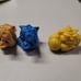 Vintage 1990s Ideal Mini Boglins set of three