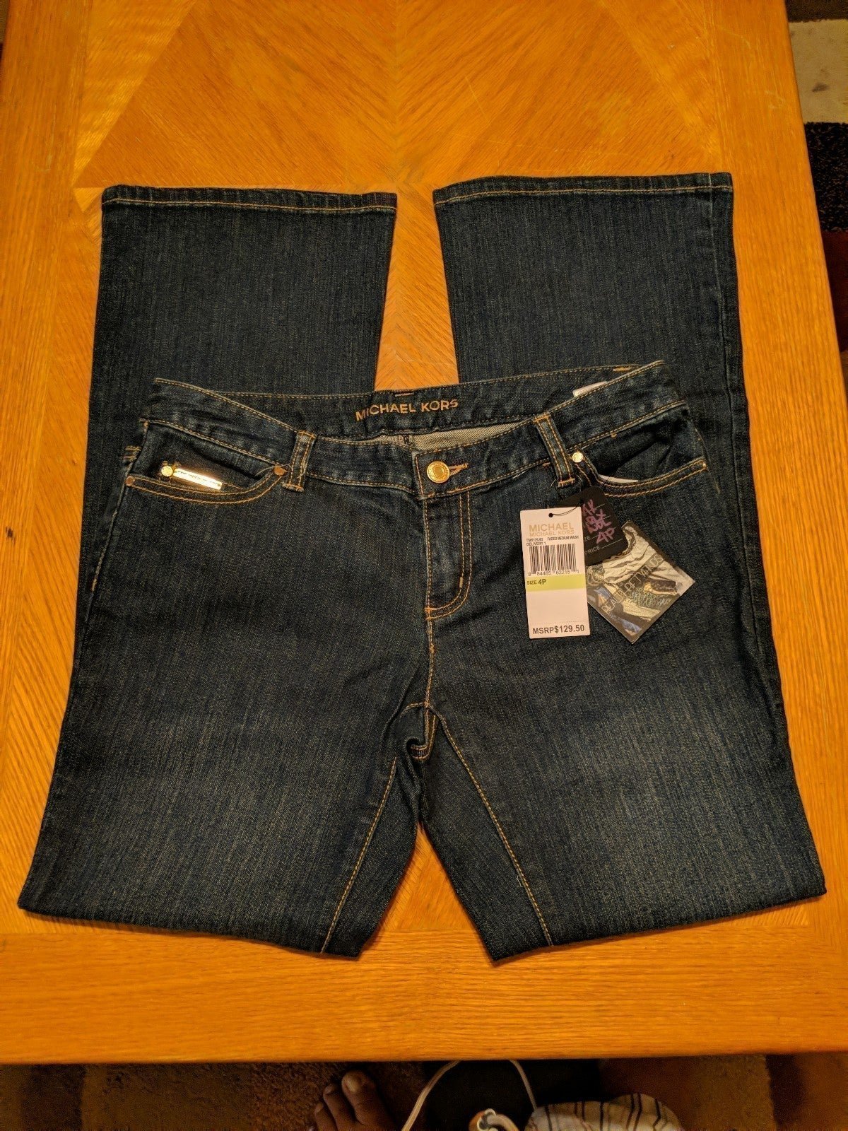 SZ 4P MICHAEL KORS RELAXED STRAIGHT JEANS
