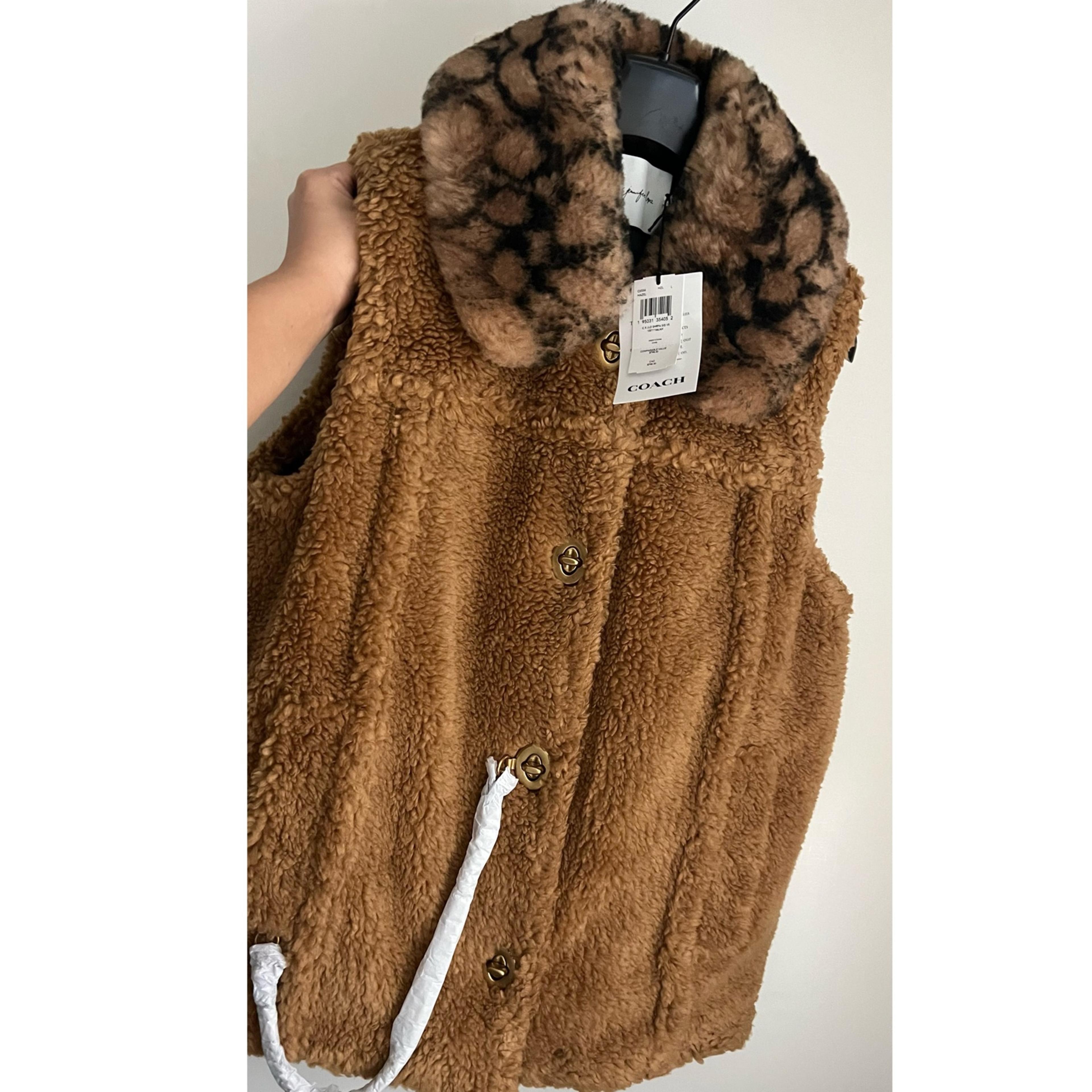 Coach fur vest Clearance