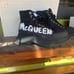 Designer-Inspired Black High-Top Sneakers – Women’s Size 40 (US 9.5)
