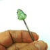 Jade Buddha Silver Spoon Hong Kong 1940's Vintage Stamped