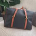 Botteqa Veneta Black Messeger Bag Brown Trim