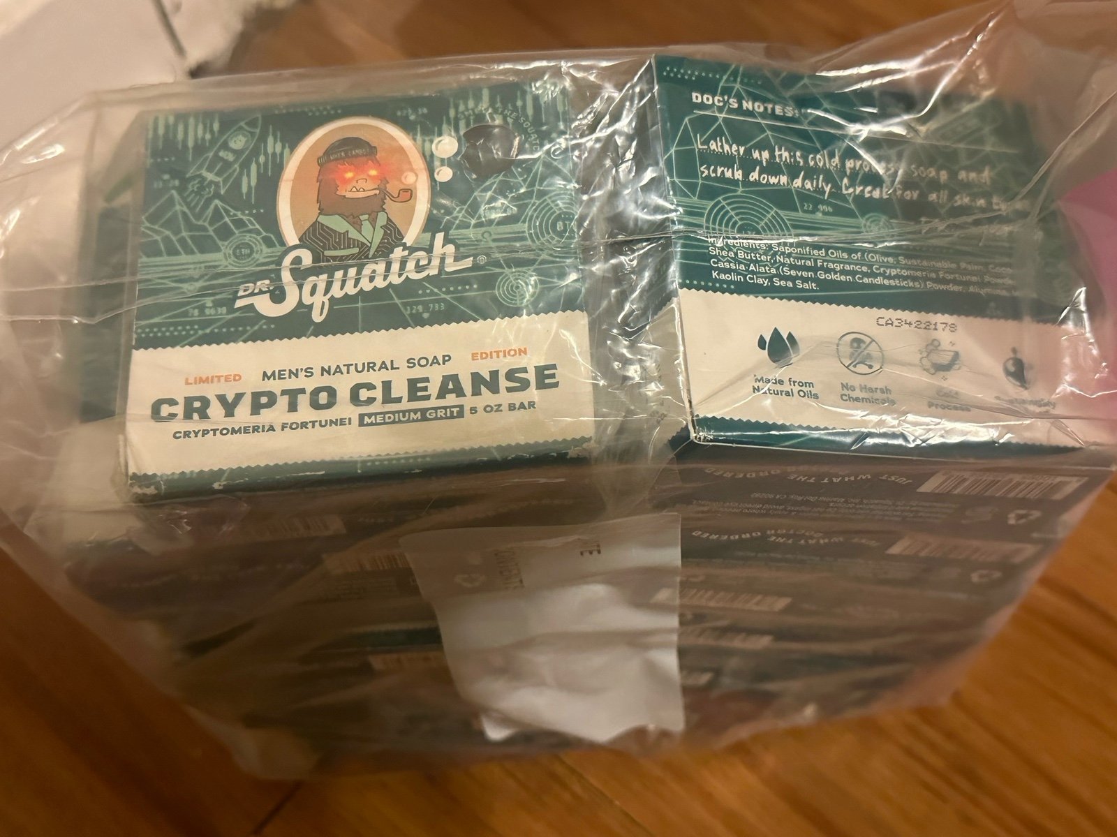 LOT OF 10 CRYPTO CLEANSE Dr Squatch Limited Edition Bar Soap!! Rare scent!!!