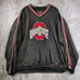 Colosseum Men's Sz L Jacket OHIO STATE BUCKEYES Pullover Windbreaker 90s Vtg