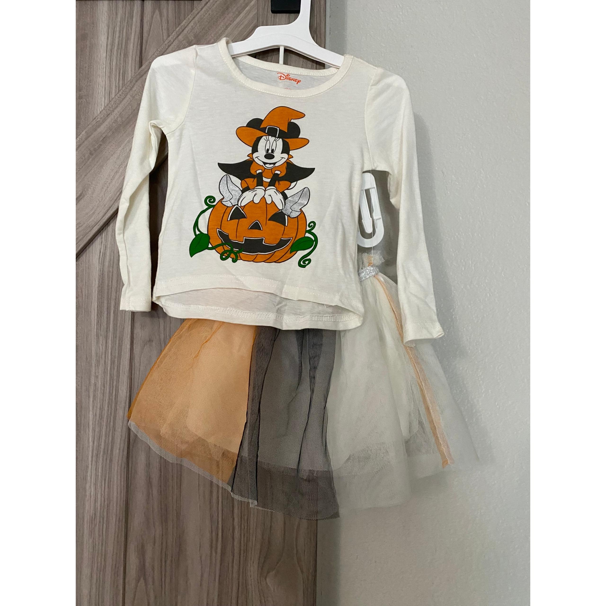 NWT Disney, Minnie mouse, Halloween tutu set size 3T