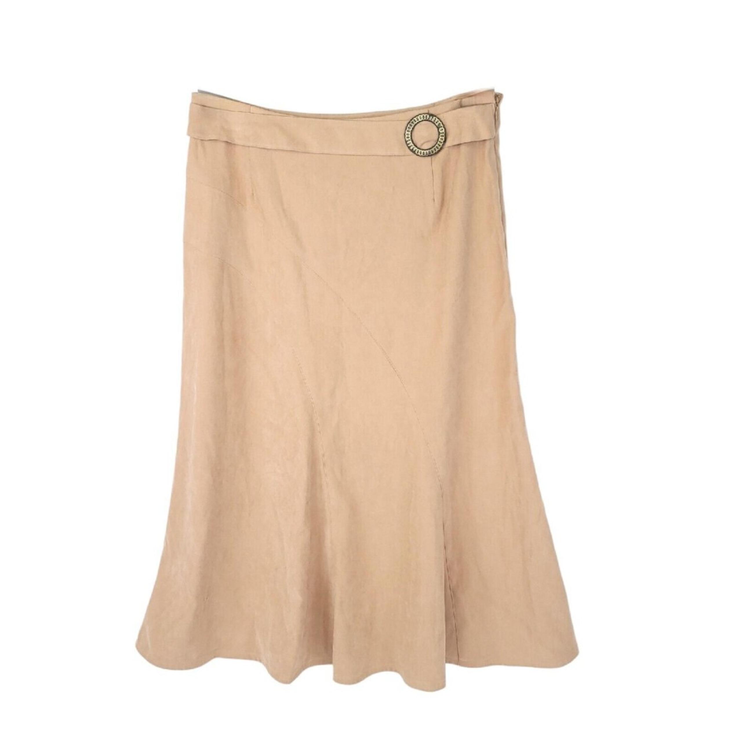 Vintage Requirements Skirt Womens 8 Midi Long High Zip Faux Suede Stretch Y2K