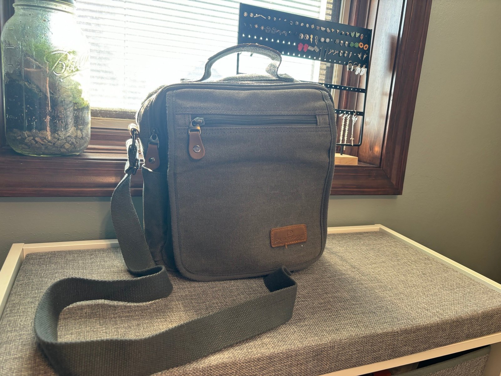 Over the shoulder day bag