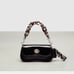 Coach Mini Wavy Dinky Bag In Patent Coachtopia Leather Black