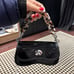 Coach Mini Wavy Dinky Bag In Patent Coachtopia Leather Black
