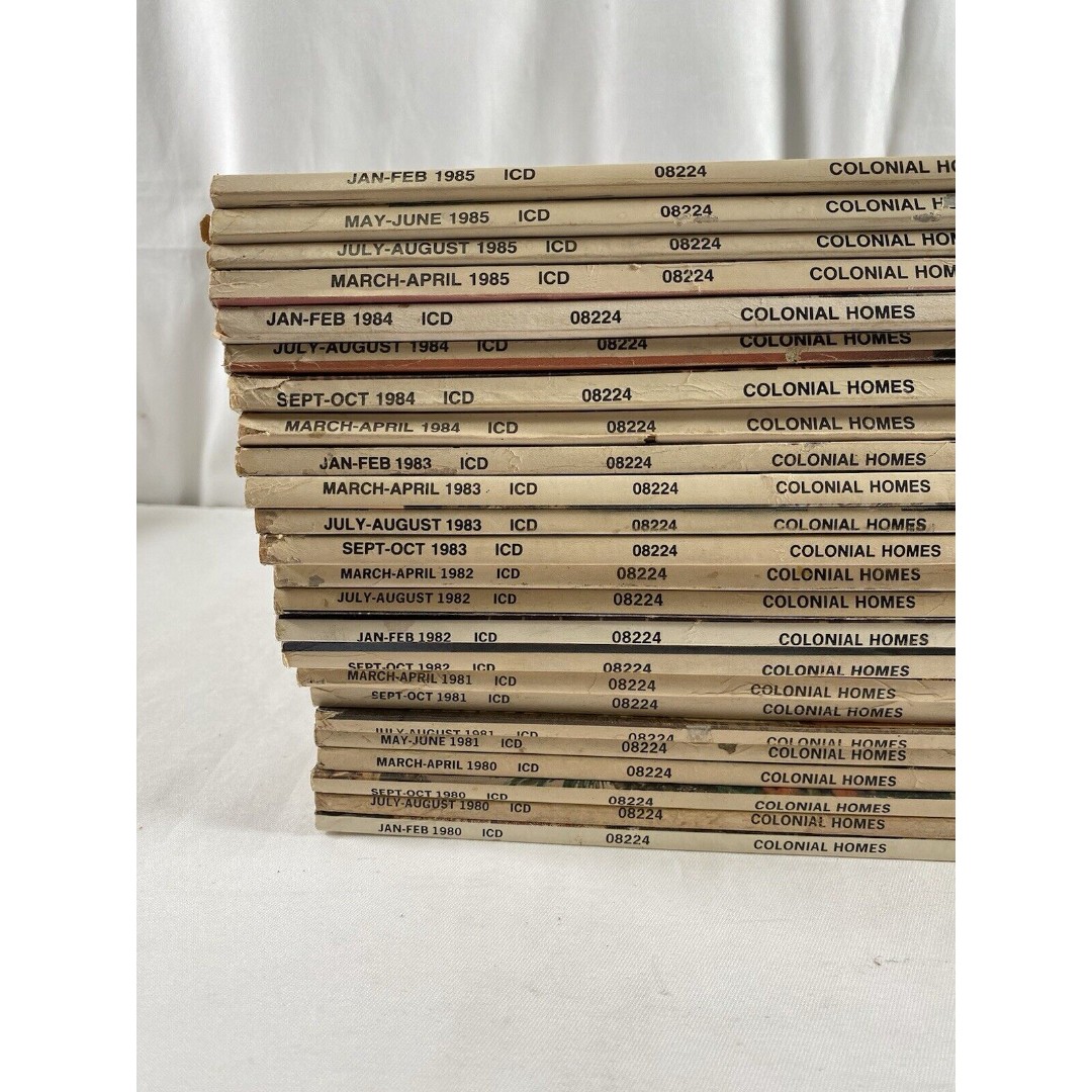 Lot of 24 1980s Colonial Homes Magazines 1980~1985 #267