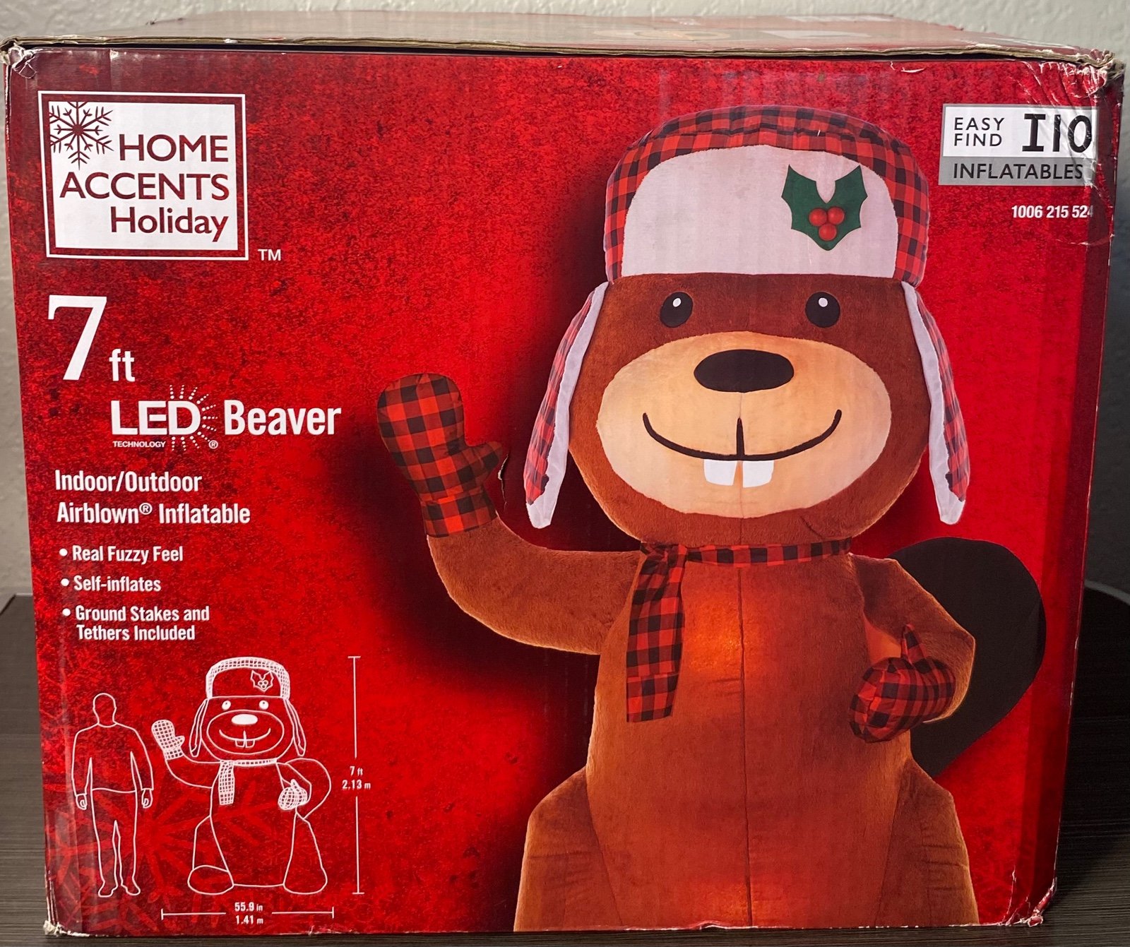 Christmas Inflatable beaver Lawn Ornament