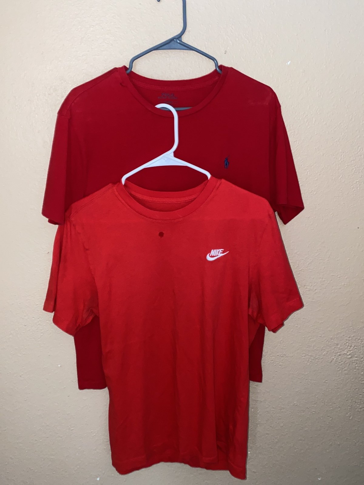 RED NIKE & RED POLO TSHIRT