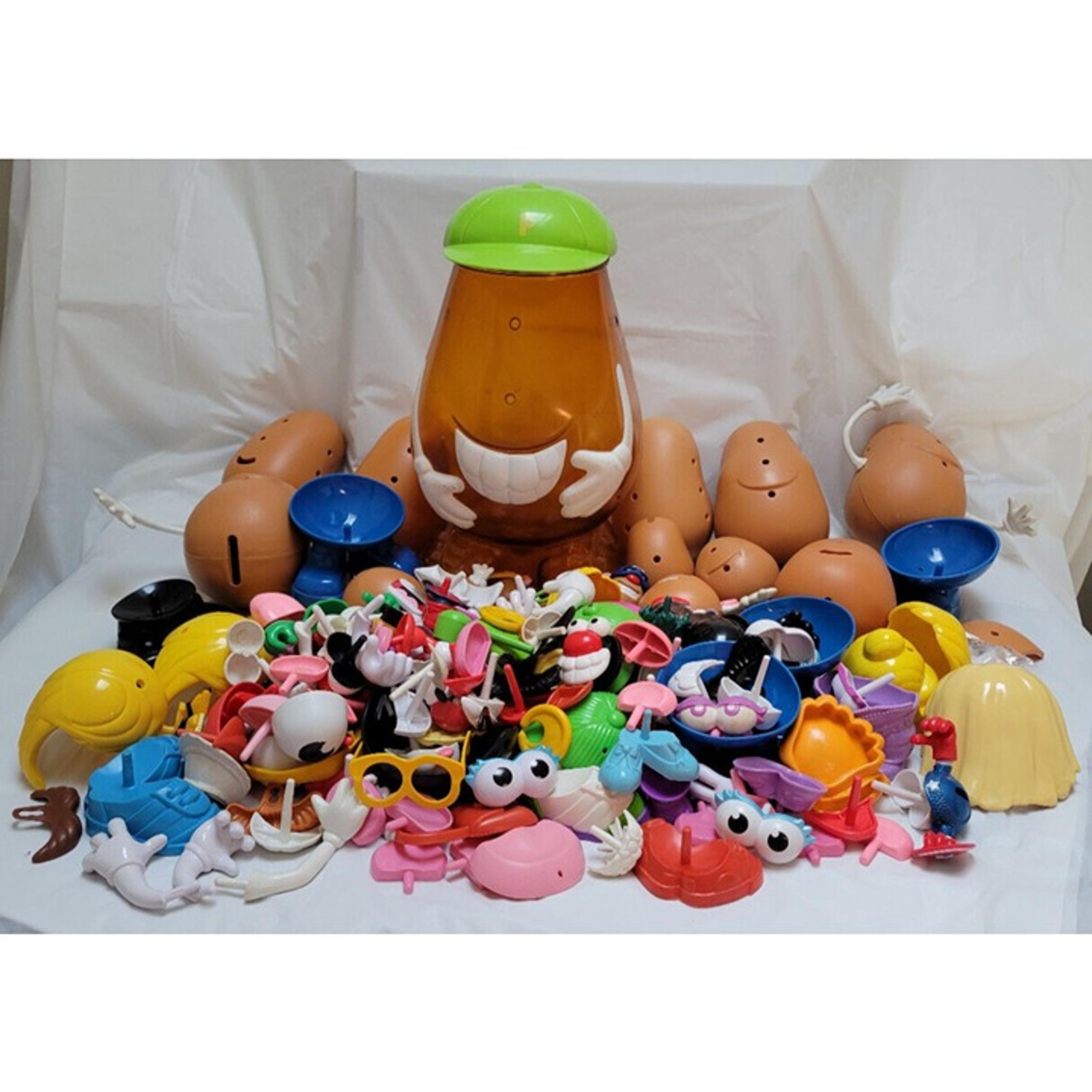 Mr Potato Head Lot - Very Large with Feet, Arms, Eyes, Lips, Ears, Storage +++