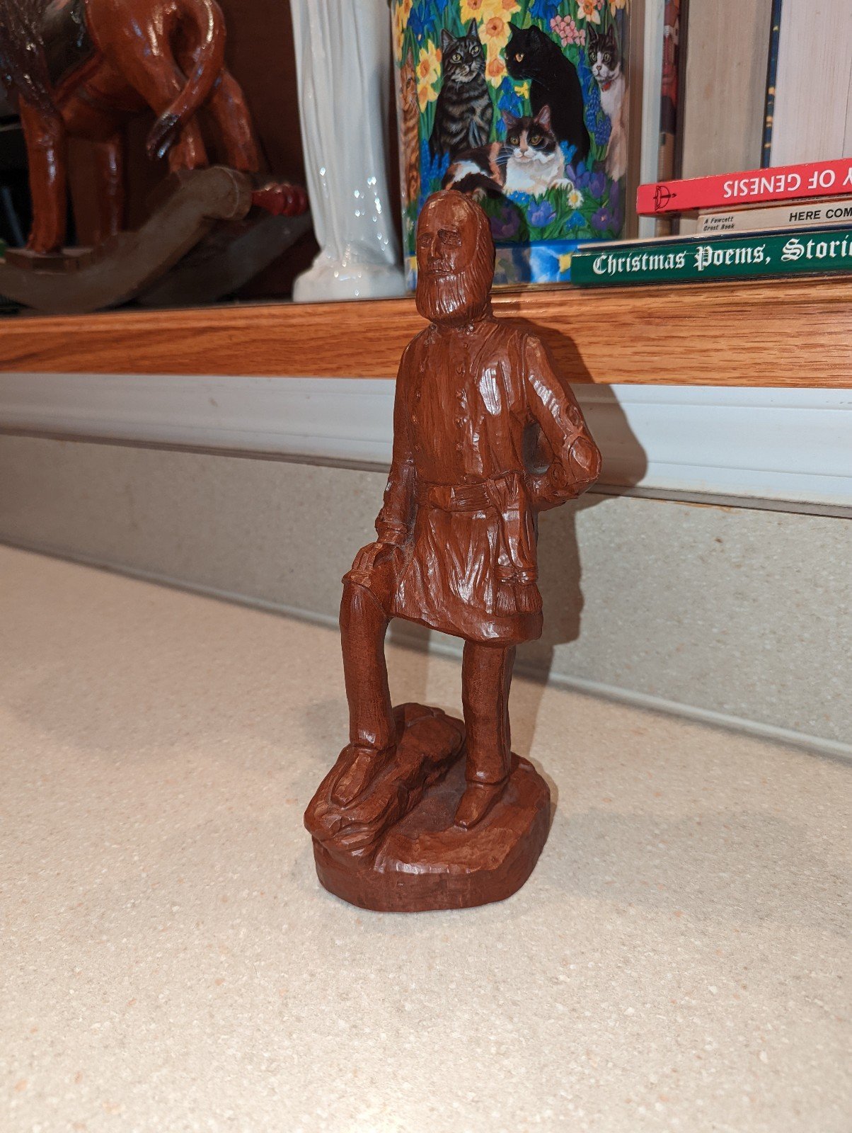 1997 red mill mfg General Thomas Stonewall Jackson Confederate figurine sculptur