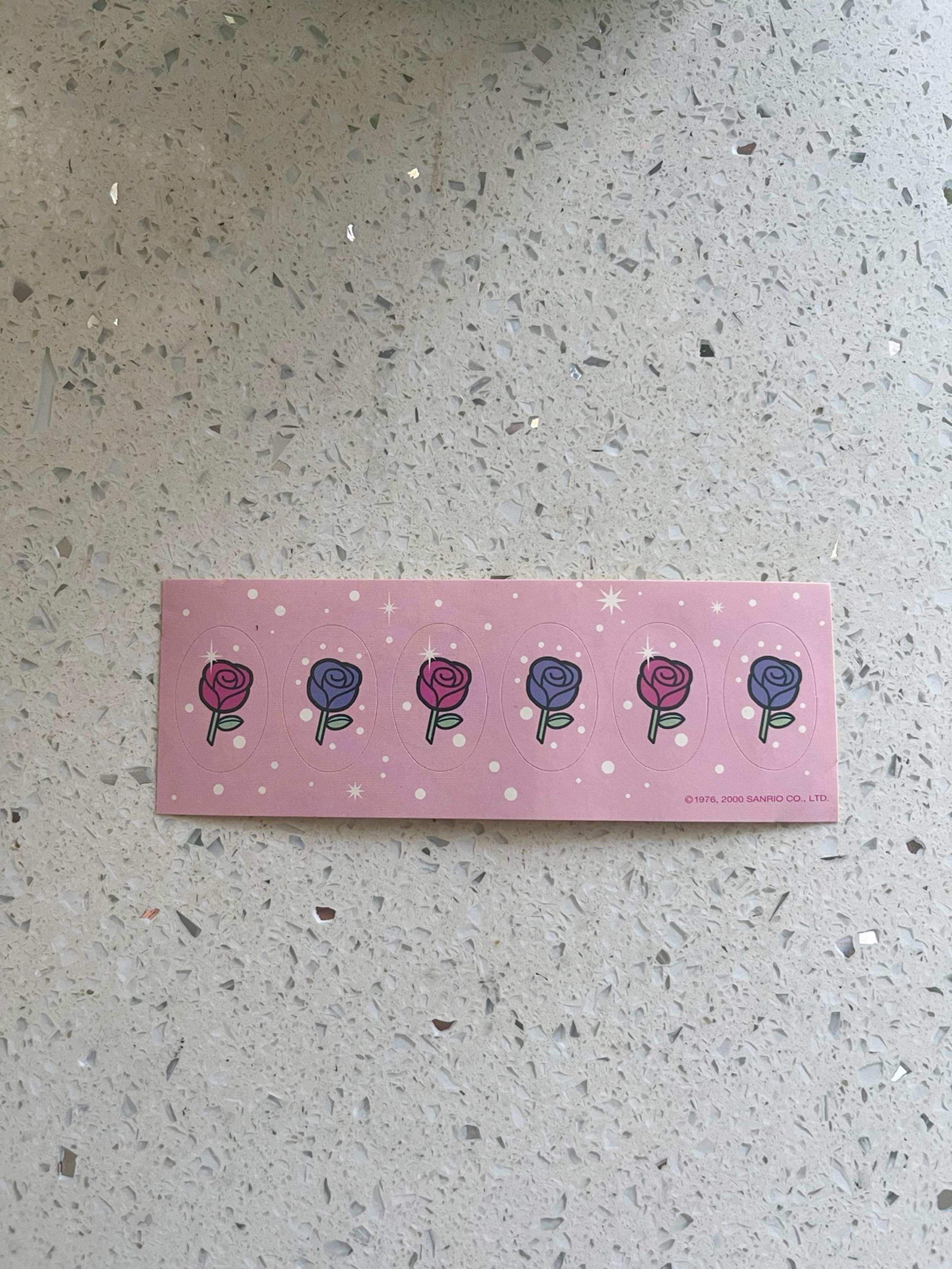 Sanrio Vintage Y2K Roses Stickers Strip