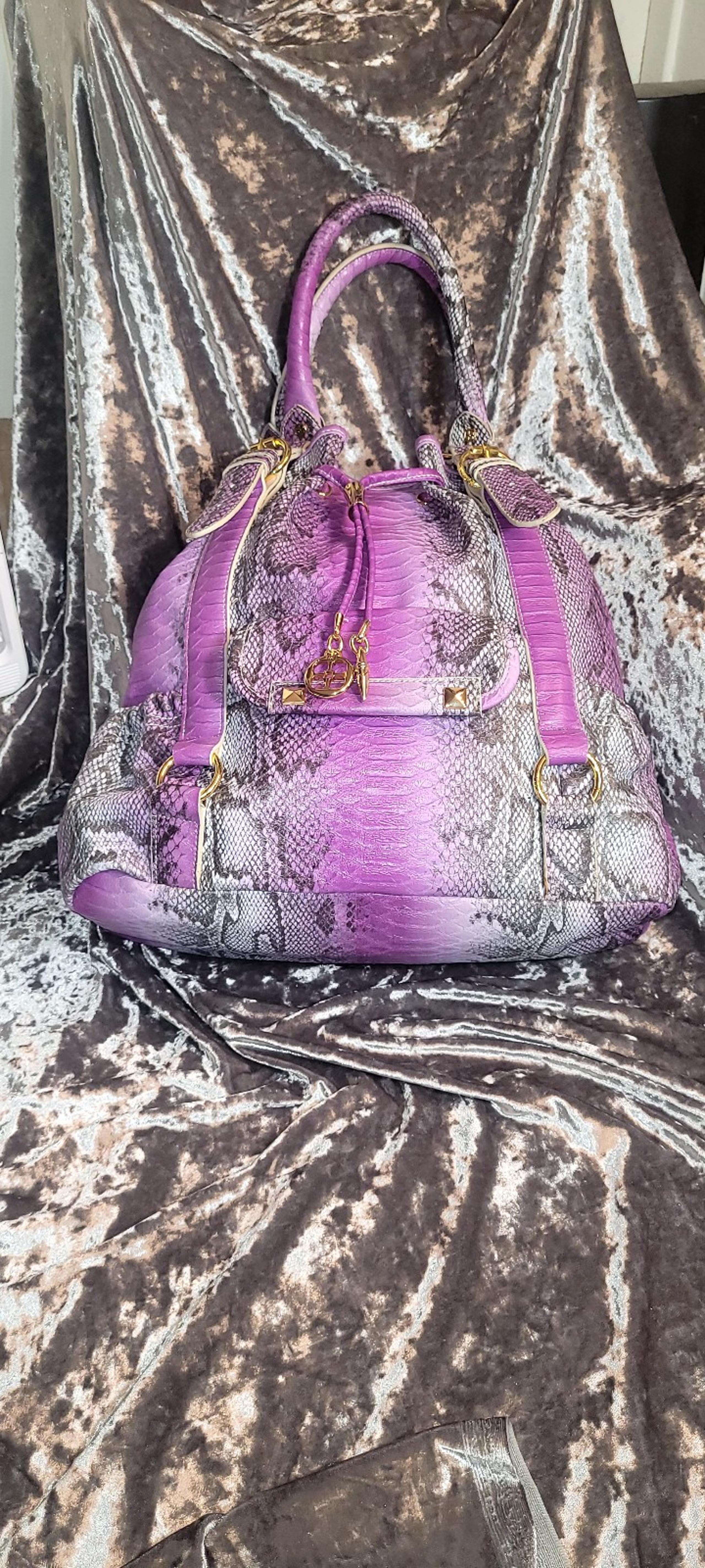 IMAN Global Chic Snakeskin Tote