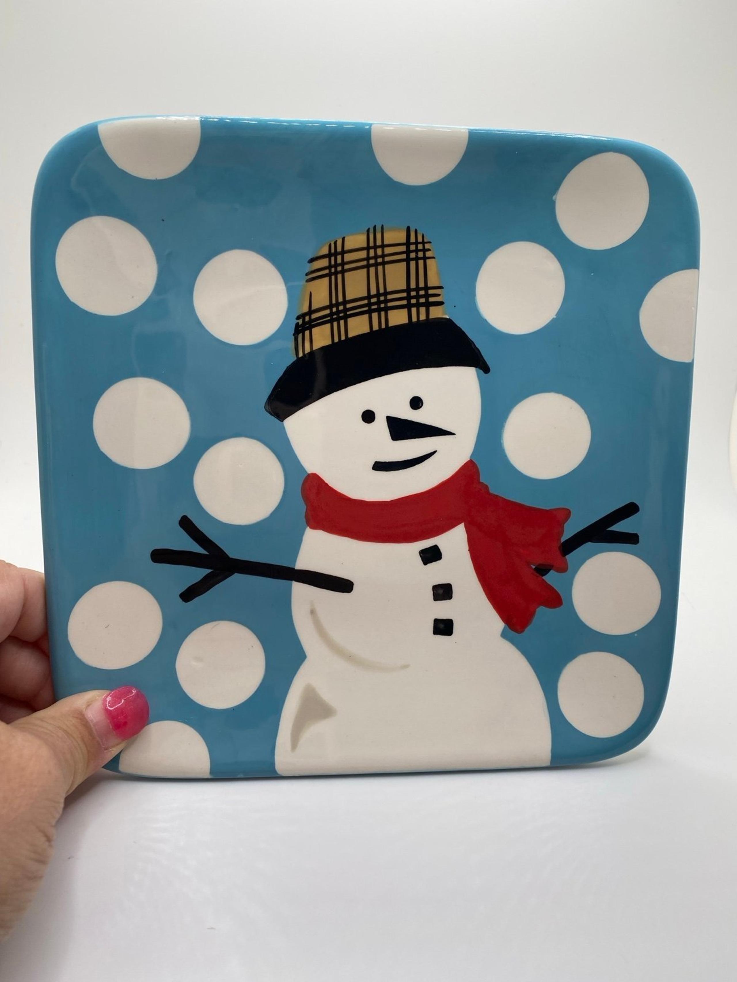 Snowman plates