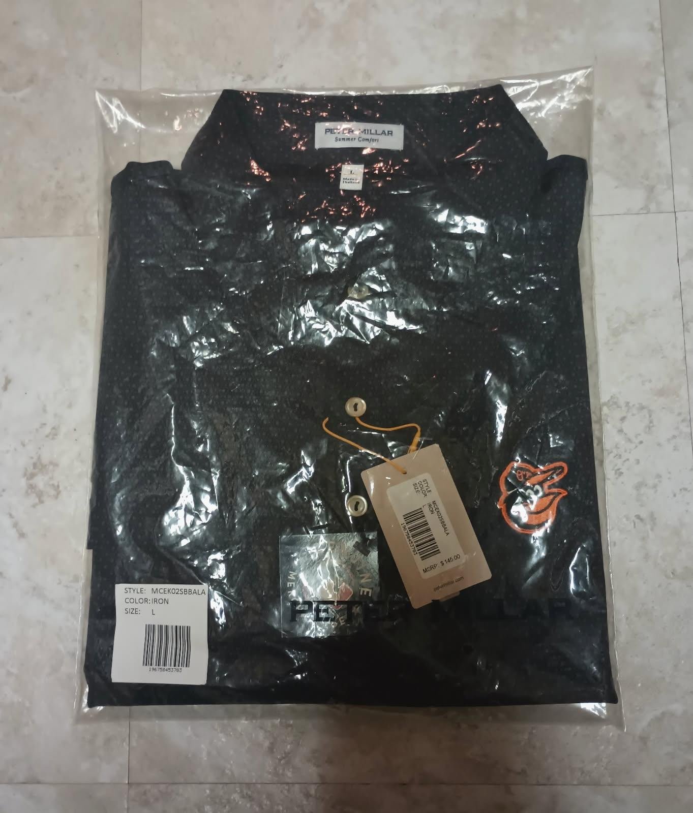 Peter Millar Orioles Summer Comfort Men’s Large Polo