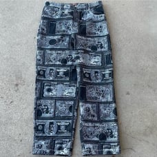 Vintage Y2K Member’s Property Embroidered Money Jeans 36x34 Baggy Hip Hop