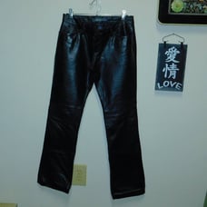 NWOT VTG Y2K Gap Bootcut Lined Leather Pants 6