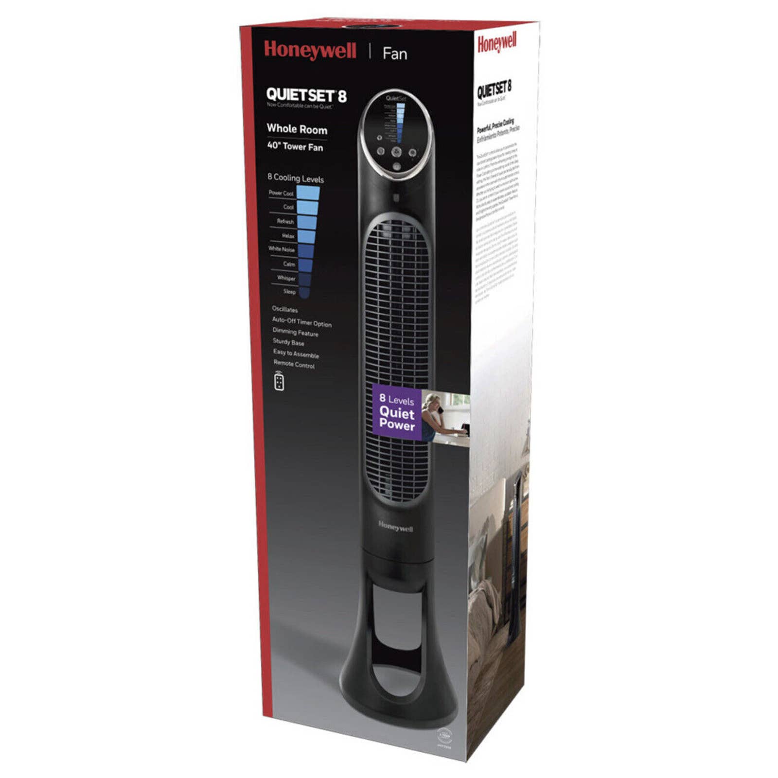 Honeywell QuietSet Whole Room Tower Fan - Black, HYF290B