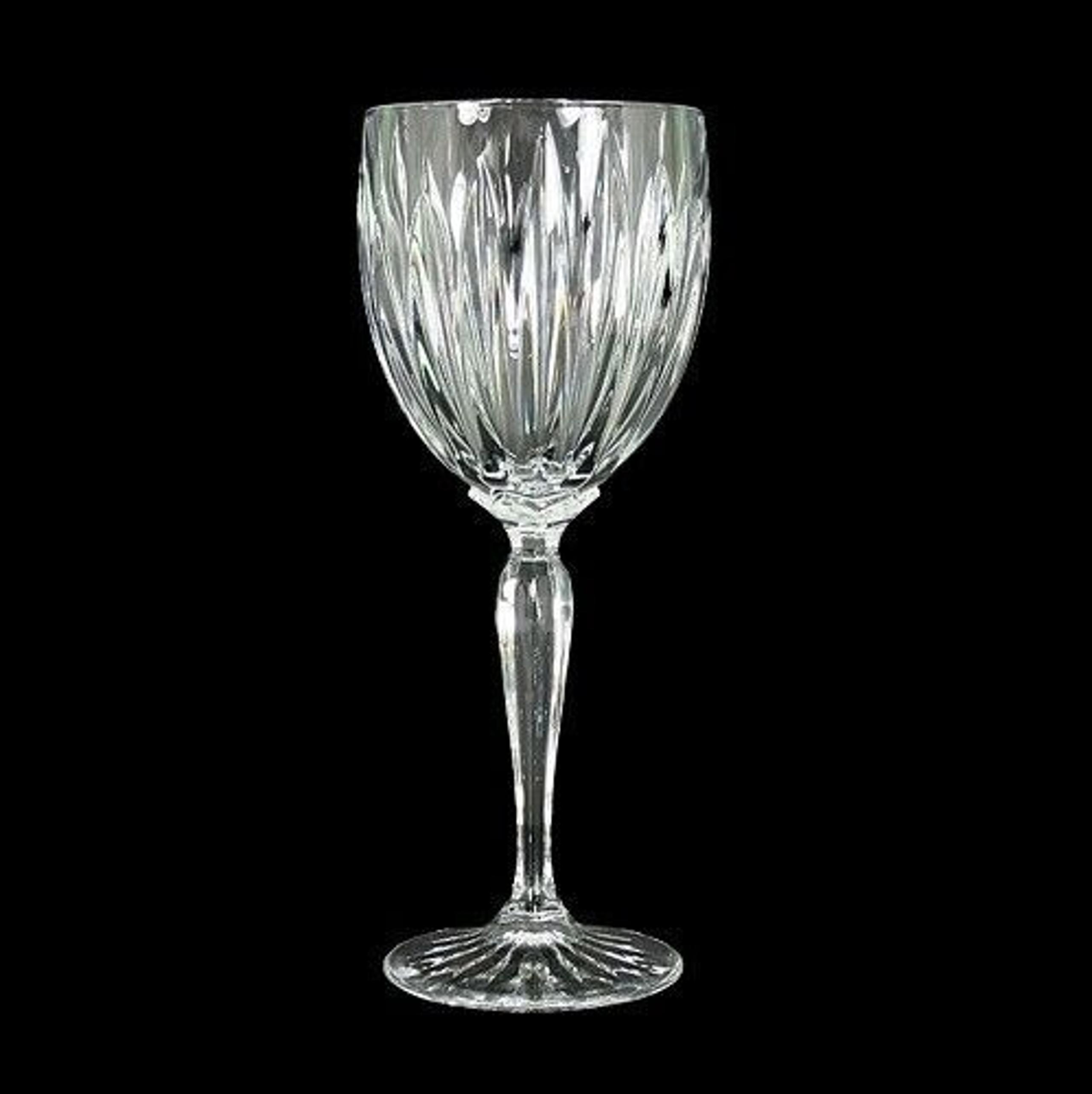 Cristal D'Arques Durand Water WINE Goblet Classic Clear Crystal Set of 5 - 8 1/2
