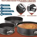 100PCs Cake Pan Sets for Baking + Cake Decorating Kit: 3 Non-Stick Pans Set