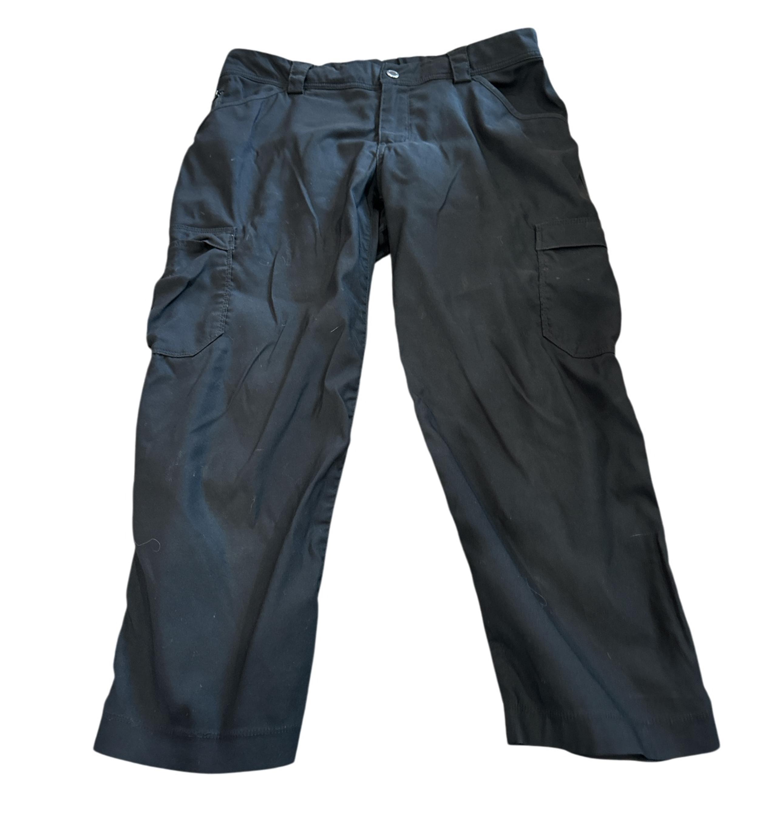 Duluth Trading Dry On The Fly Capri Cargo Pant Women Size 10 Black