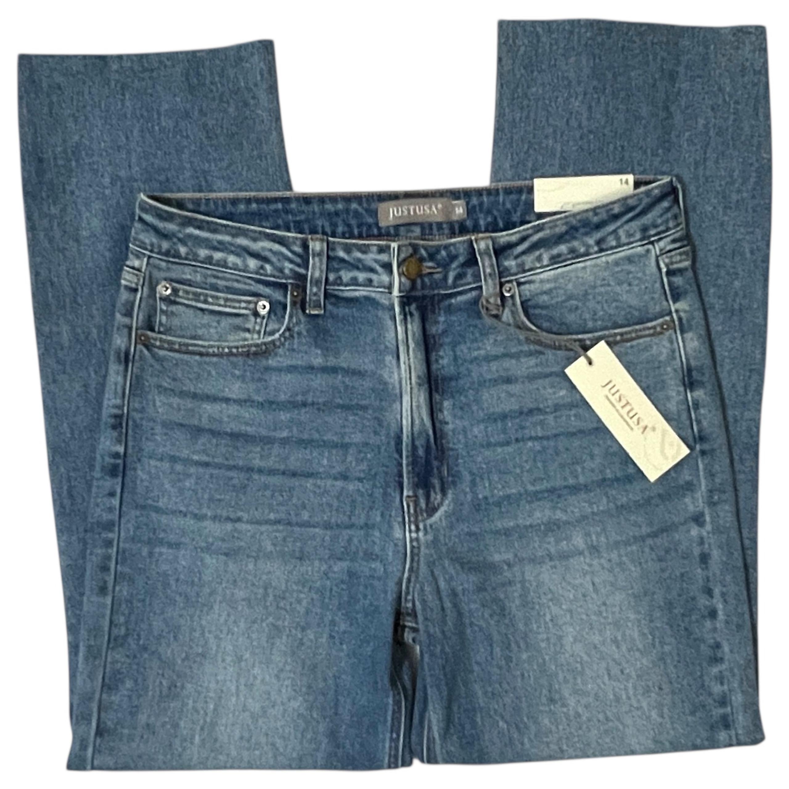 (14) Hem Detail Straight Jeans JP193 - Stitch Fix Raw Hem - Just USA