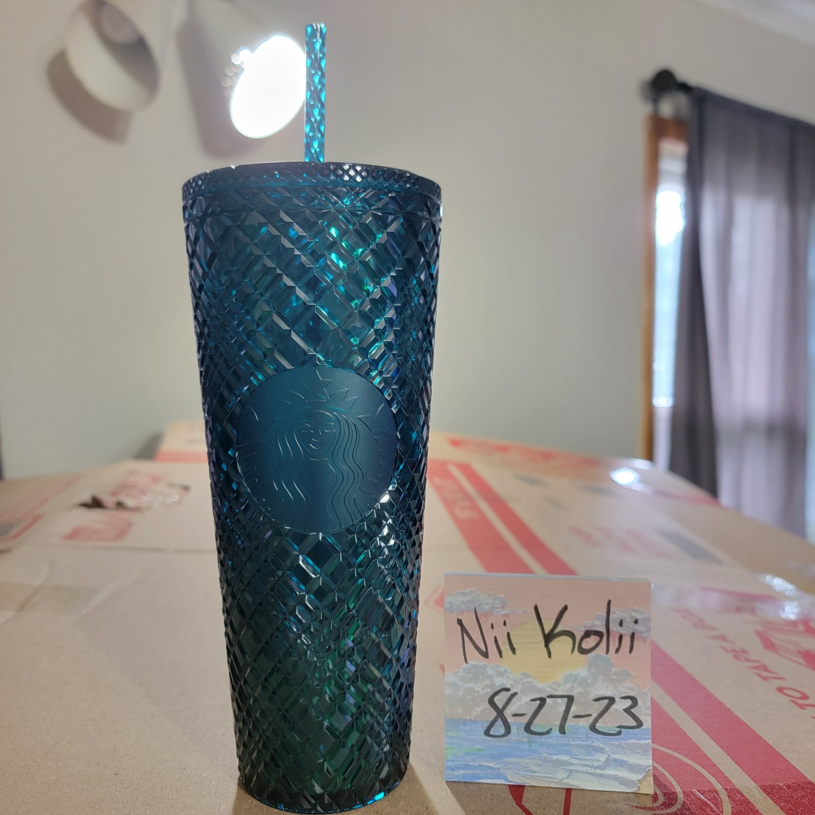 Starbucks blue/green jewel tumbler