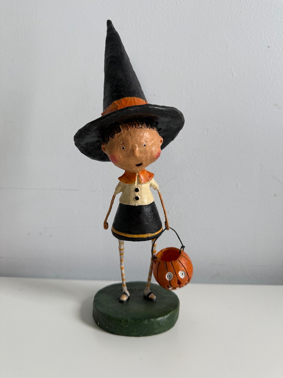 Vintage Lori Mitchell Figurine Halloween Witchy Helen Witch Decoration Whimsy