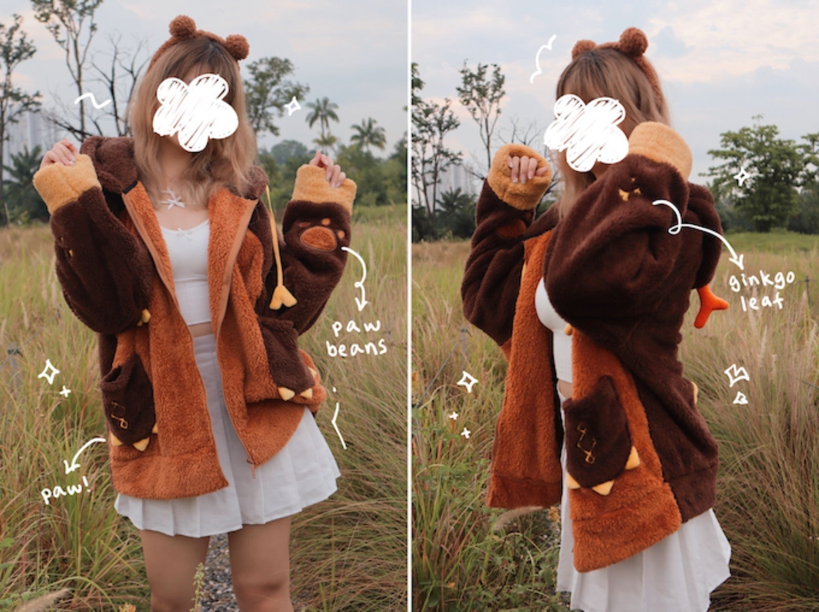 Zhongli Morax Inspired Cozy Fluffy Hoodie