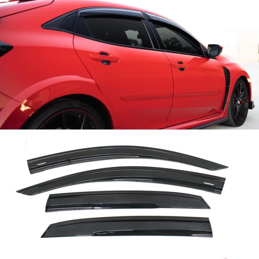 2017-2021 Honda Civic Hatch Window Visors AeroFlow Dynamics
