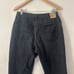 VTG Lee Men's Denim Black Jeans Leather Tab Made in US No Tag See Desc For Size