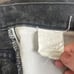 VTG Lee Men's Denim Black Jeans Leather Tab Made in US No Tag See Desc For Size