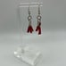 Red Coral Sterling Silver Earrings 6391