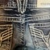NEW Vigoss Jeans The Chelsea Capri Embellished Thick Stitch 5/6 Midrise NWT