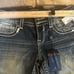 NEW Vigoss Jeans The Chelsea Capri Embellished Thick Stitch 5/6 Midrise NWT