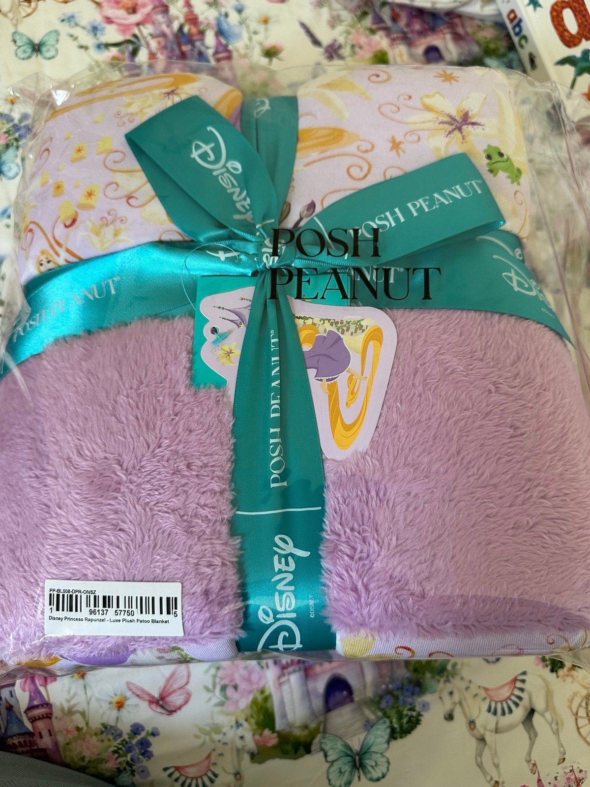 Posh Peanut Rapunzel Plush blanket