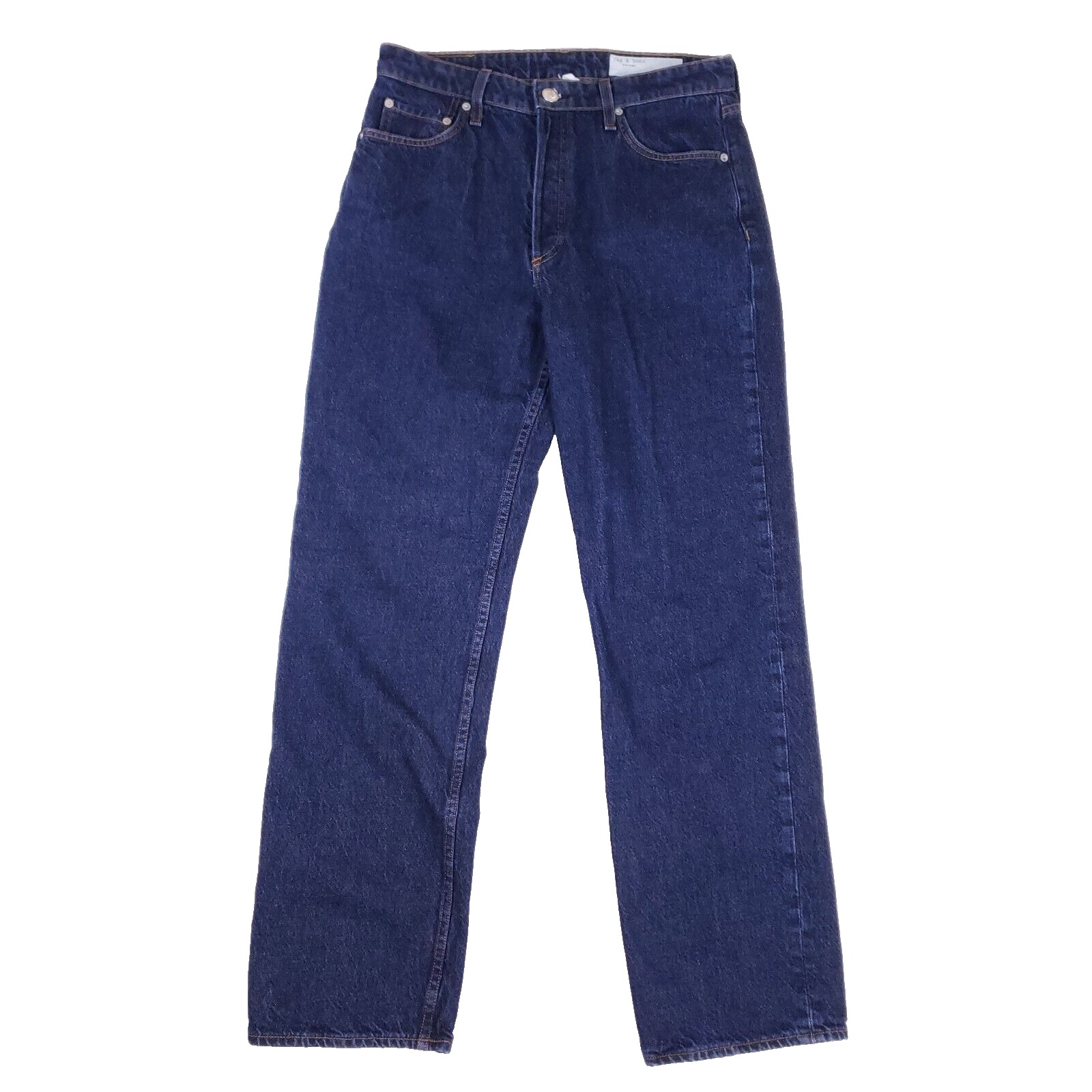 Rag & Bone Alex High Rise Straight Jeans Womens 31 Dark Denim Casual Streetwear