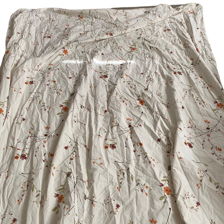 Crate and Barrel Sakura cotton duvet cover cherry blossoms full/queen 92 x 96