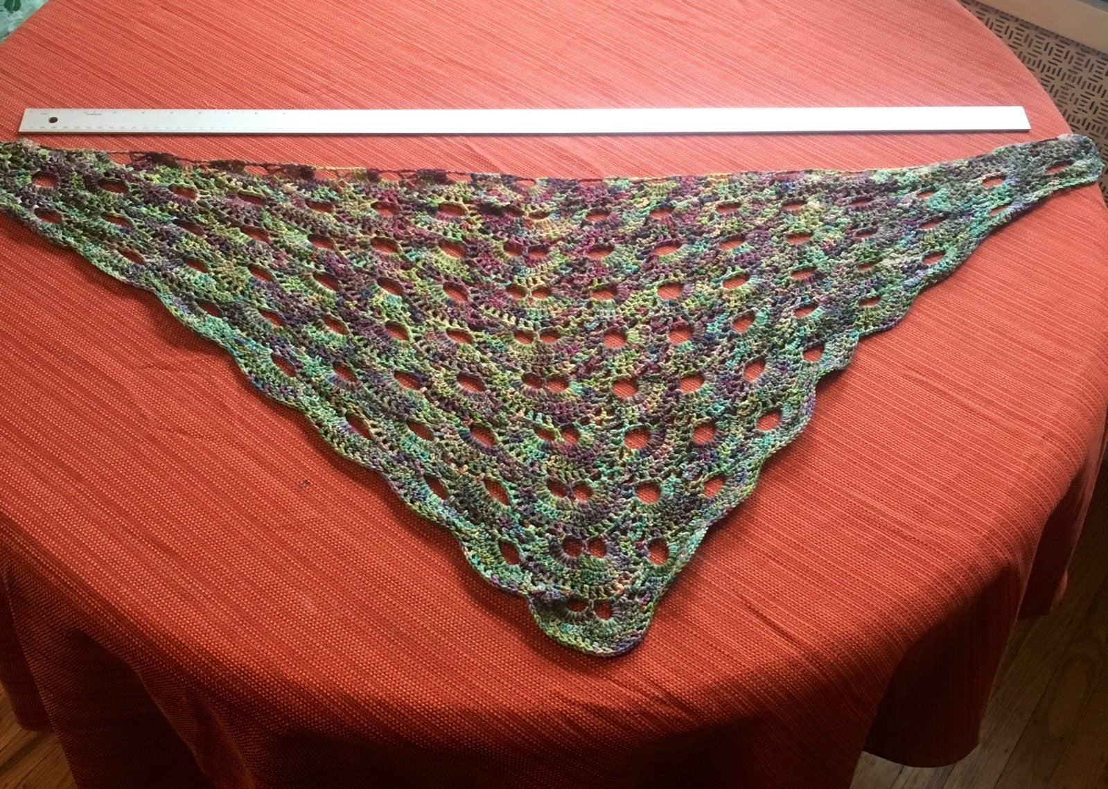 Malabrigo Multicolor Crochet Scarf Virus