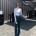 Korean style slim fit all-match inner wear long sleeve top for women