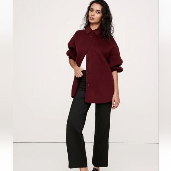 Banana Republic Straight Everywhere black high rise Ponte pant size M NWT
